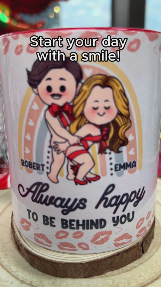 Immer gerne an deiner Seite - Personalisierte Tasse für Paare