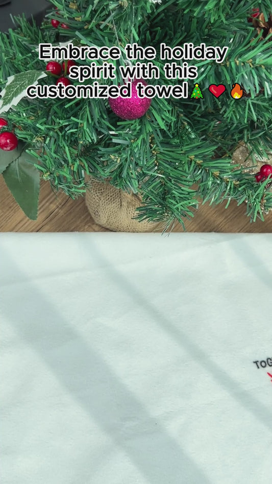 Gemeinsam auf der Liste der Unartigen – personalisiertes Pärchenhandtuch