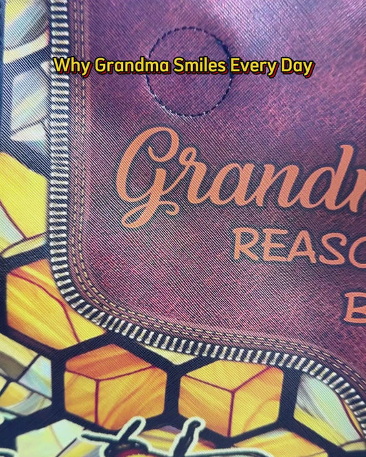 Grandma's Reasons To Be Happy - Personalized Grandma Tote Bag