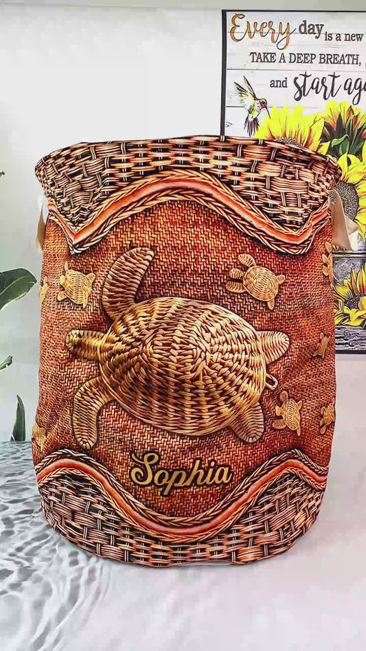 Love Turtles - Personalized Turtle Storage Basket