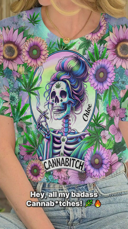 Cannabitch - Personalisiertes Weed-Shirt