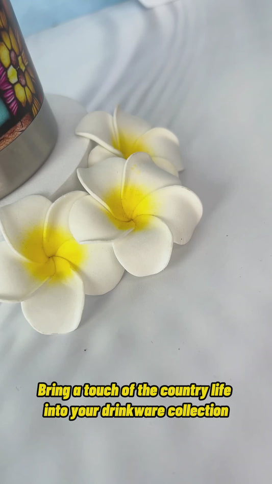 I Am Not Most Women Sunflower Stained Glass - Personalized Horse Tumbler