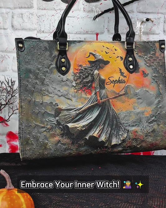 Beautiful Witch - Personalized Witch Leather Handbag