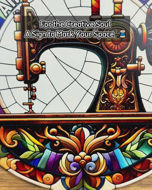 Dein Nähzimmer mit deinem Namen – Personalisiertes Nähzimmer-Holzschild in individueller Form