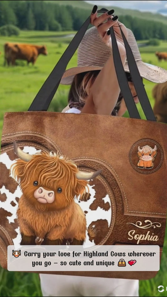Just A Girl Who Loves Highland Cows - Personalized Tote Bag
