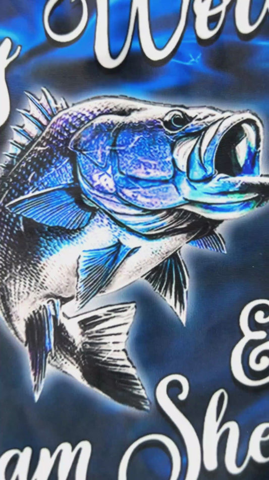 Wackel mit meinem Wurm und zack, sie ist dran – personalisierte Angel-Boxershorts für Herren