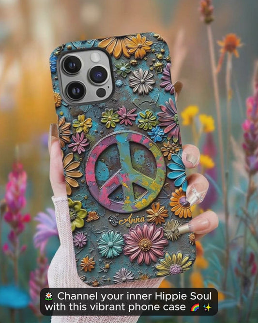 Hippie Soul – Personalisierte Handyhülle mit Hippie-Vollbilddruck