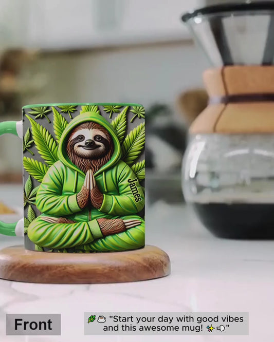 Inhaliere das Gute – personalisierter Weed-Akzentbecher