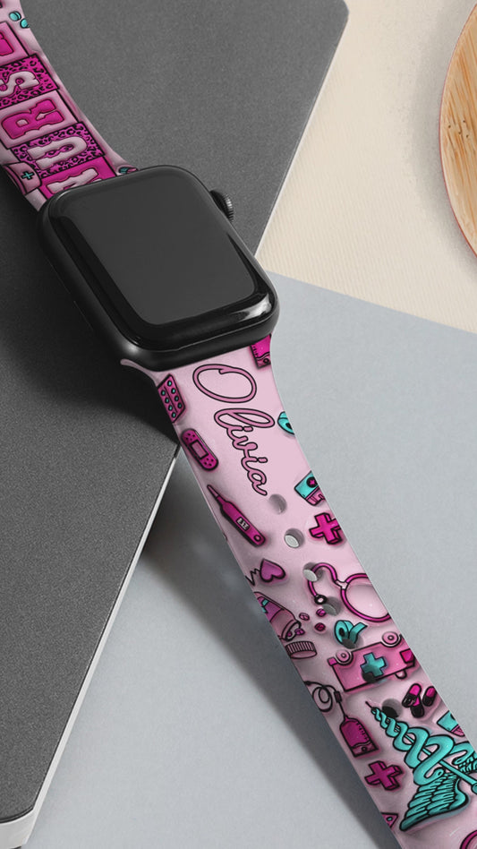 Nurse Life - Personalized Nurse Apple Watch Band
