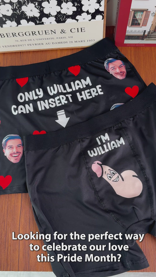 Nur du kannst es einfügen – Personalisierte Herren-Boxershorts mit LGBT-Unterstützung