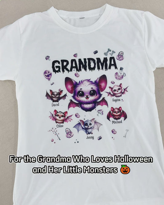 Oma der kleinen Monster – Personalisiertes Oma-T-Shirt und Hoodie