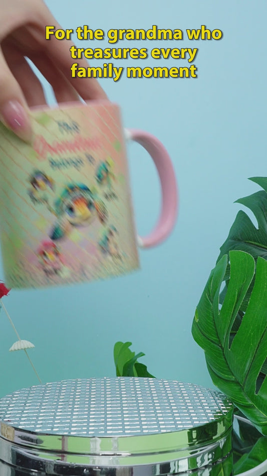 This Grandma Mom Belongs To - Personalized Grandma Accent Mug