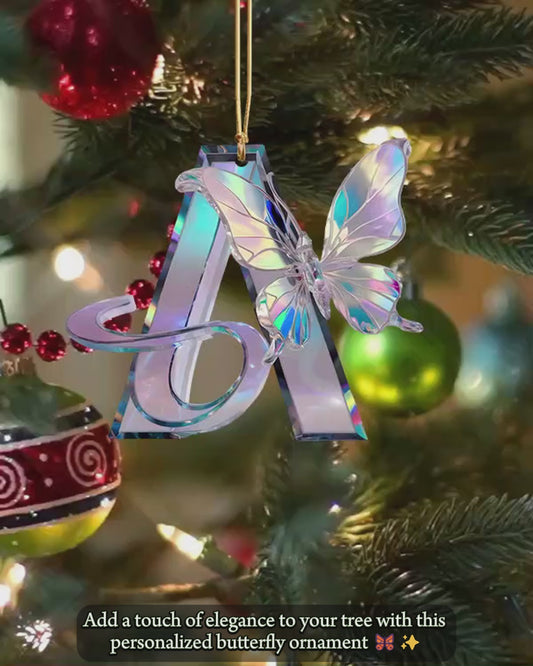 Love Butterfly - Personalized Butterfly Ornament