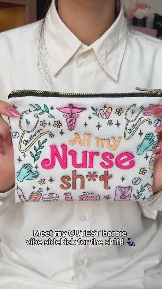 All My Nurse Stuff - Personalized Nurse Pouch