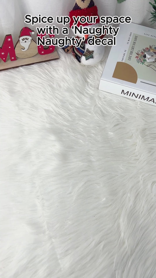„Naughty Naughty“ – Geschenk für Ehemann und Ehefrau – Personalisierter Aufkleber (gestanzt)