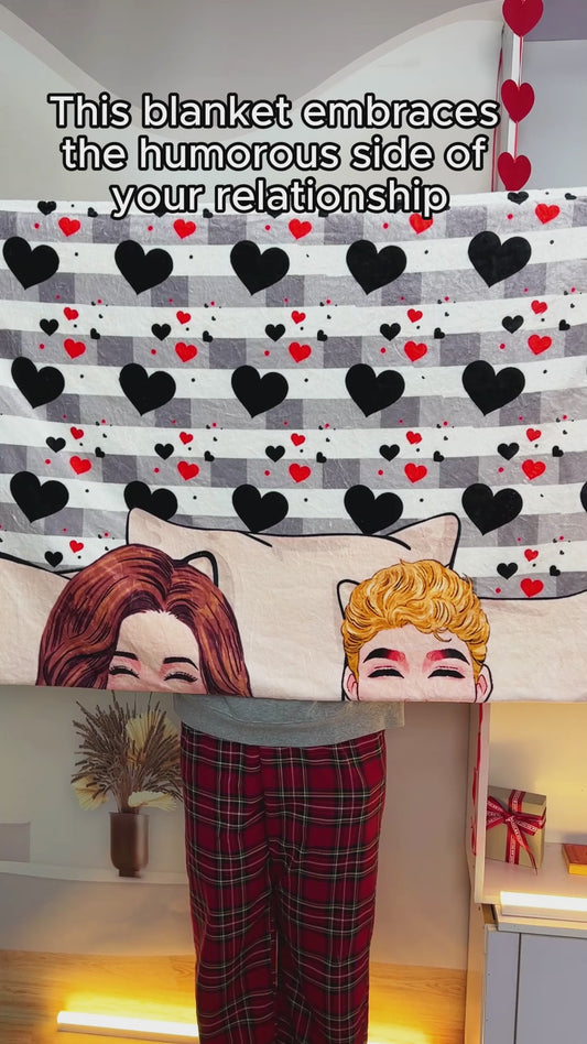 Ich liebe dich auch dann, wenn du unter der Decke furzt – Personalisierte Pärchendecke