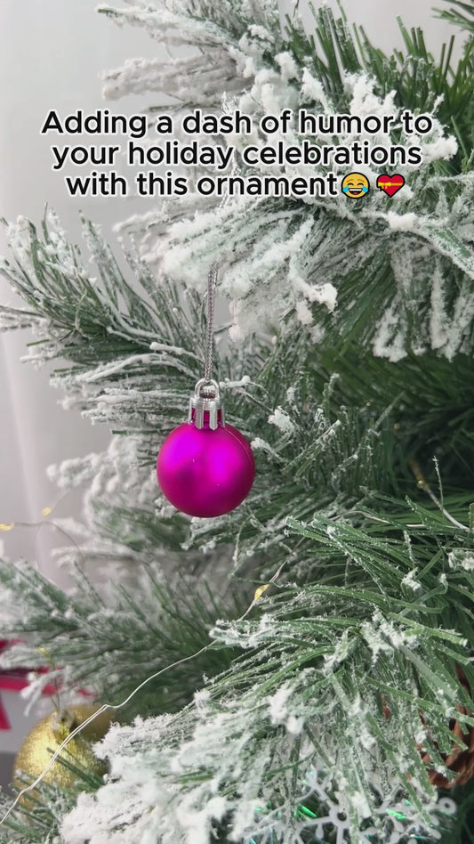 The Bitter Wrinkly Saggy End - Personalized Couple Transparent Ornament