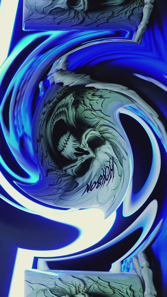 Wunderschönes weißes Skelett – personalisierte Totenkopf-Tasse