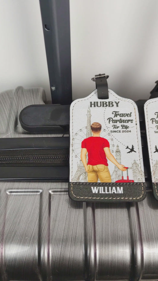 Reisepartner fürs Leben – Personalisierter Reisegepäckanhänger aus Leder