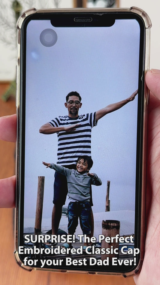 Bester Papa/Mama/Oma/Opa/Onkel... aller Zeiten – Personalisierte, bestickte klassische Vaterkappe