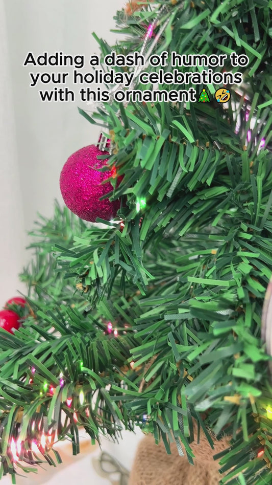 Alles, was ich mir zu Weihnachten wünsche, bist du – Geschenk für Ehemann, Freund, Freundin – Personalisierter zweilagiger Weihnachtsschmuck