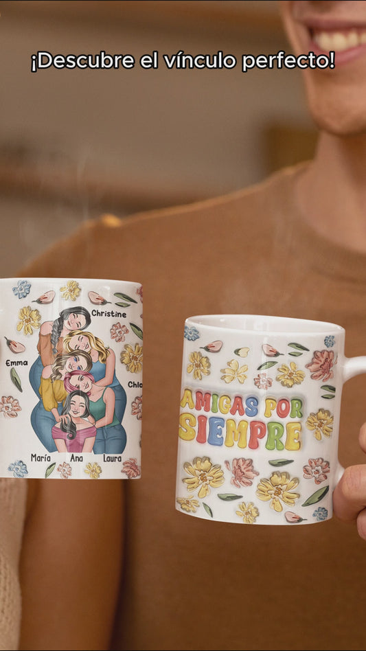 Amigas Por Siempre – Personalisierte Bestie-Tasse