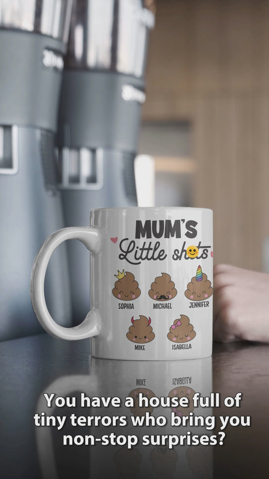Kleine Lieblinge - Personalisierte Muttertasse