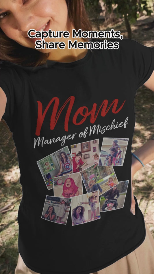 Mama, die für Chaos sorgt – Personalisiertes Mutter-T-Shirt und Hoodie