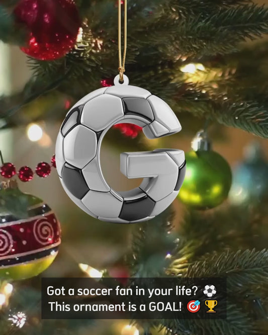 Fußball-Buchstabe – Personalisierter Fußball-Anhänger