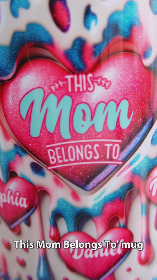 Diese Mama gehört zu - Personalisierte Tasse mit Mutter-Akzent