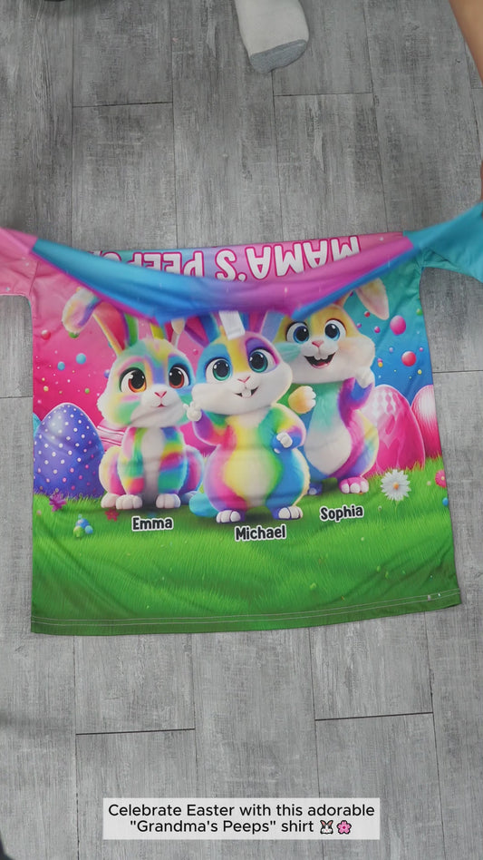 Grandma's Peeps - Personalized Grandma All Over Shirt