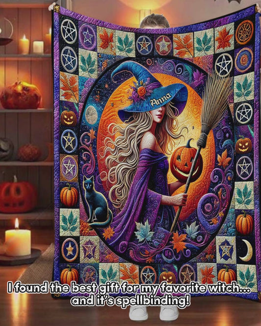 Beautiful Witch - Personalized Witch Quilt