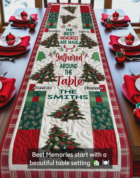 Best Memories - Personalized Family Table Runner