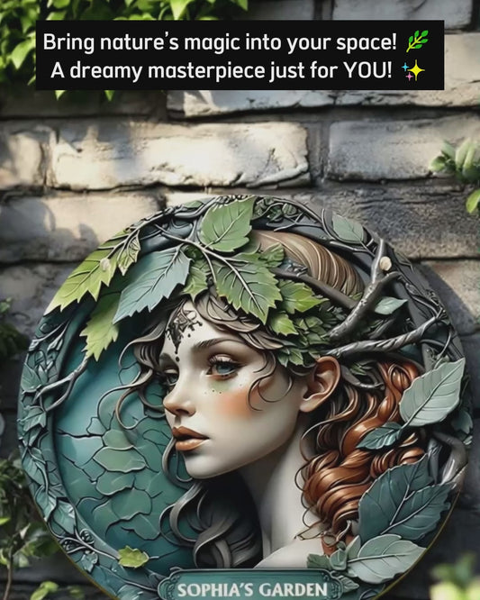 Plant Lady - Personalized Gardening Round Wood Sign