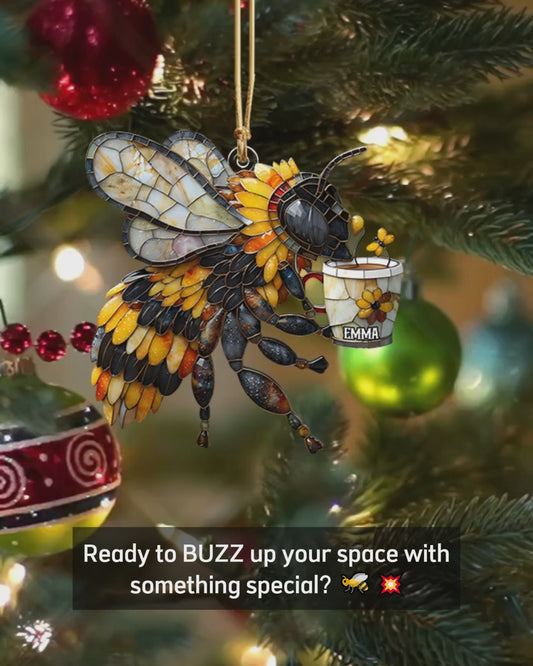 Liebe Bienen – Personalisierter Bienenanhänger in individueller Form