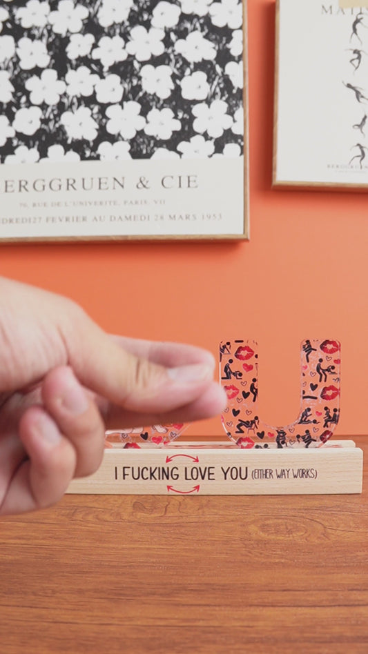 Du bist meine Lieblingsbeschäftigung – Personalisierte LED-Nachtleuchte für Paare