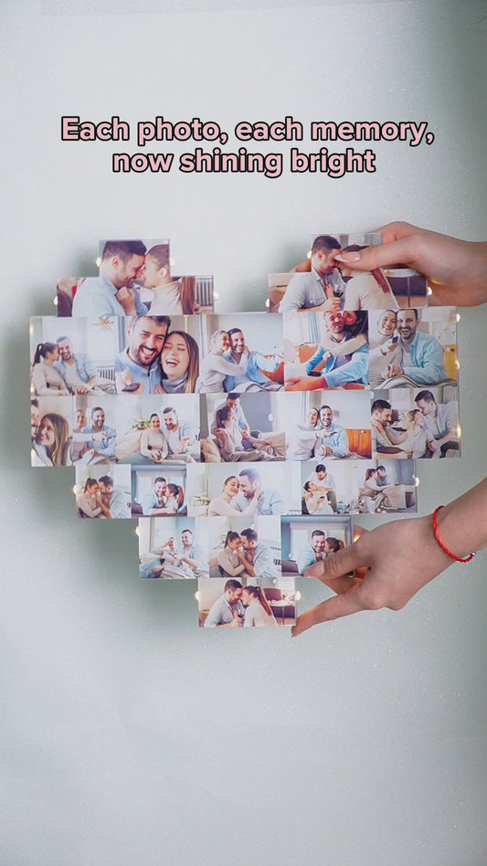 Individuelle Herzfotolampe – Personalisierte Pärchenlampe