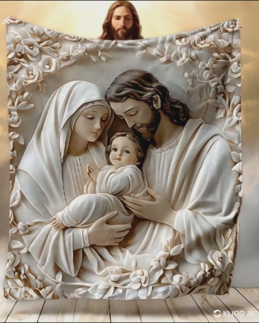The Holy Family - Christian Blanket