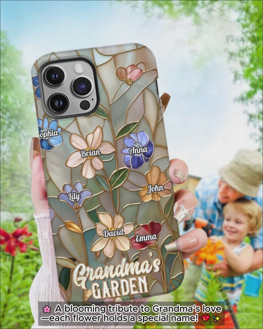 Omas Garten – Personalisierte Handyhülle mit Oma-Motiv