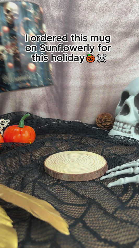 Goldener Totenkopf – Personalisierte Tasse mit Totenkopf-Akzent