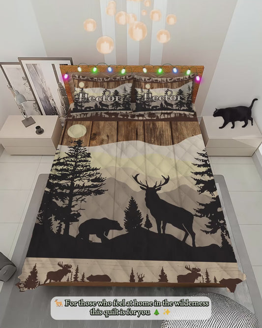 Love Hunting - Personalized Hunting Quilt Set