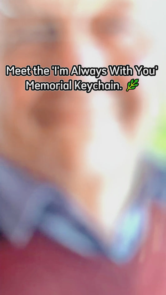 I'm Always With You - Personalized Memorial Custom Shaped Keychain