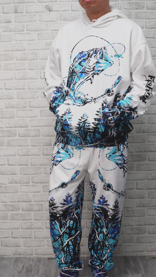 Love Fishing - Personalized Fishing Hoodie and Sweatpants