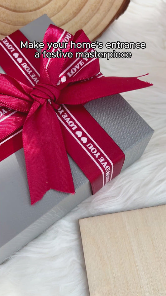 Nicht nur der Weihnachtsmann kommt – Personalisierte Türrahmendekoration für Paare