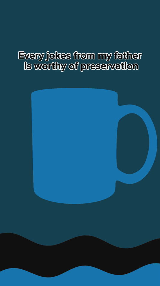 Ich bewahre alle meine Vaterwitze in einer Vater-Sammlung auf – personalisierte Vater-Tasse