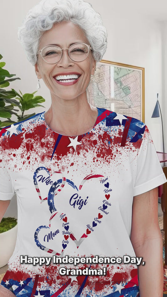 Ehefrau, Mama, Oma – Personalisiertes Oma-Shirt