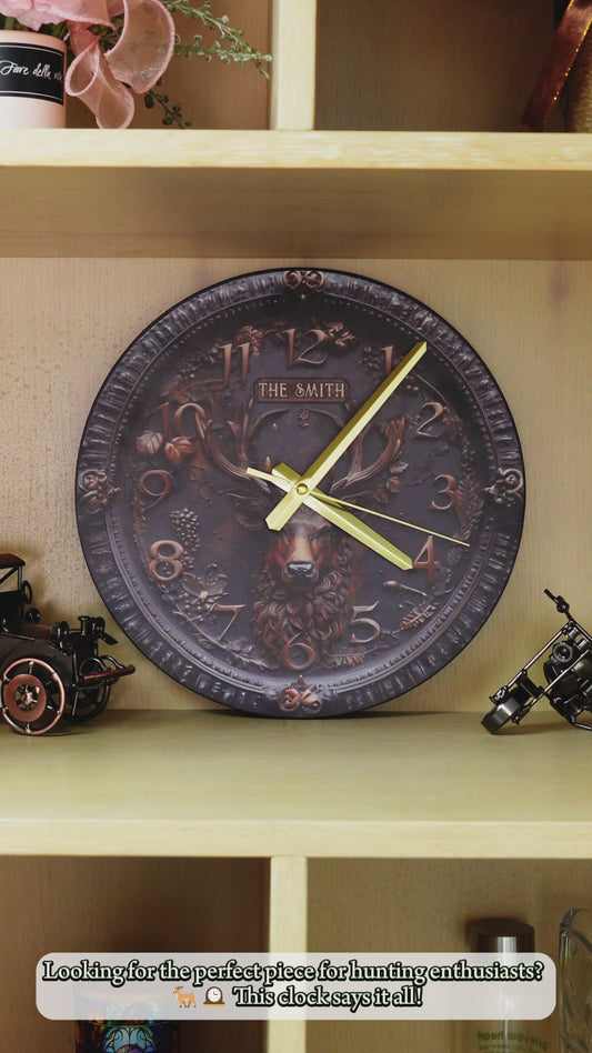 Hunting Time - Personalized Hunting Wall Clock