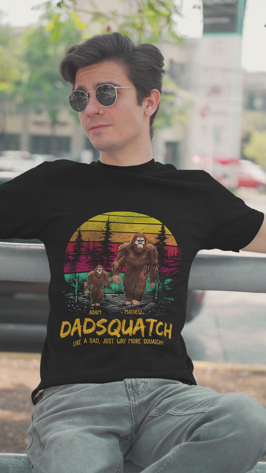 Papasquatch - Personalized Father T-shirt And Hoodie