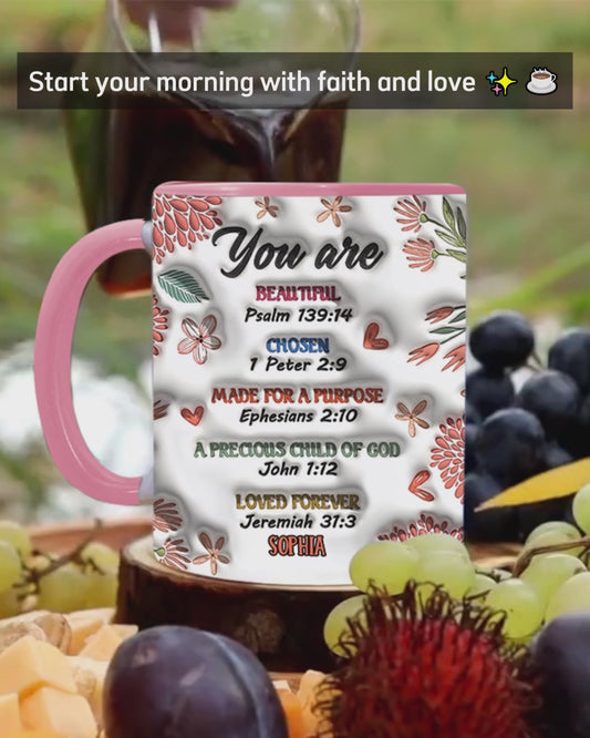 Du bist die Bibel – Personalisierte Tasse mit christlichem Akzent