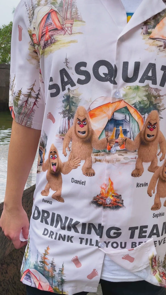 Trink, bis du es glaubst – personalisiertes Camping-Hawaiihemd